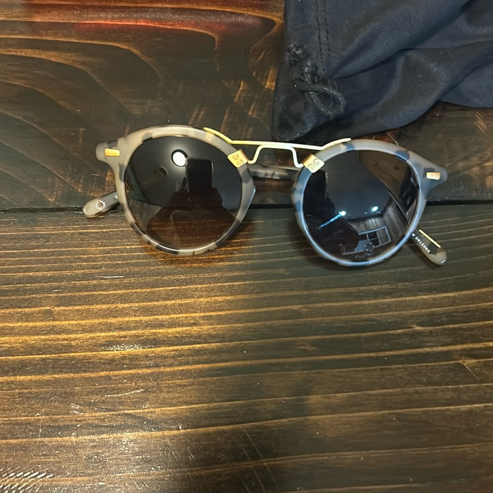 Krewe sunglasses leopard print, worn once. St. Louis 46,23. Retails for $335..